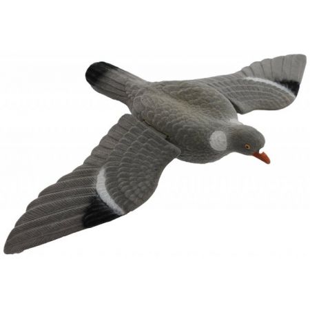 Umelý holub s roztiahnutými krídlami